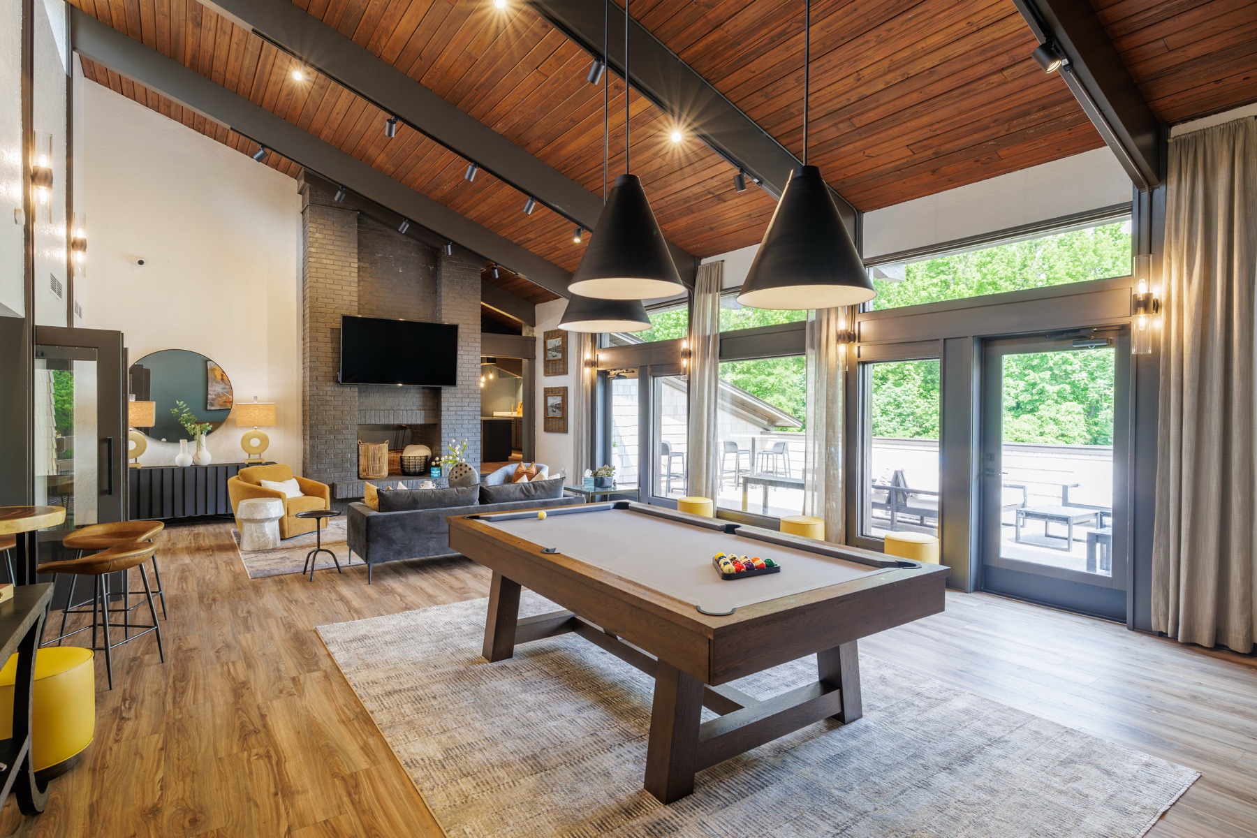 Clubhouse interior, commercial real estate